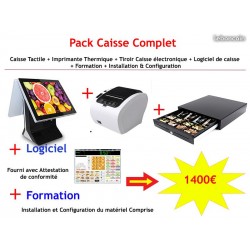 Pack Caisse Tactile Pro Double écran